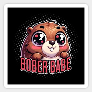 Bober babe | Bóbr | Polish Beaver | Meme from Poland | Slav | Slavic Magnet